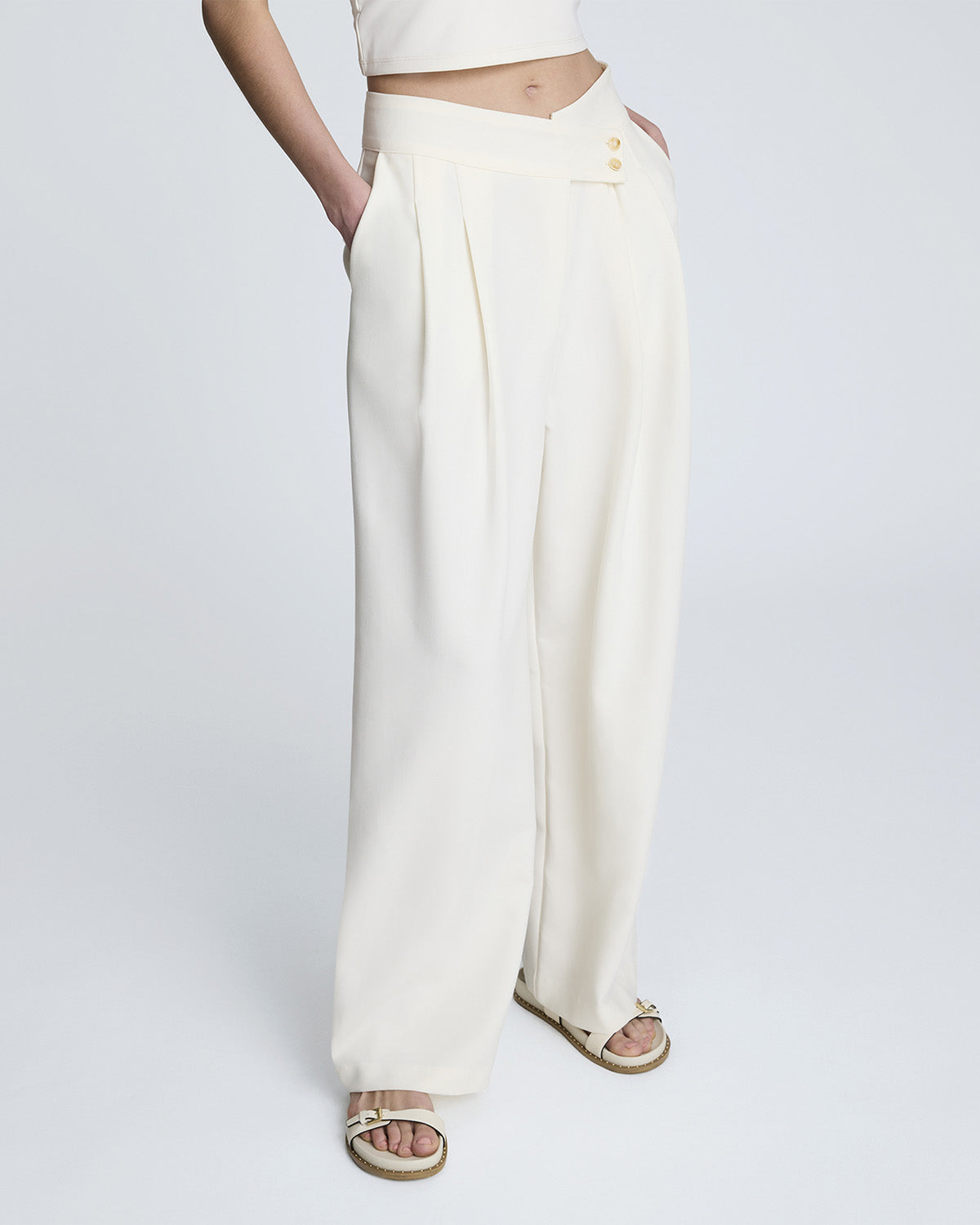 Pantalón de pierna ancha para mujer fluid tailoring