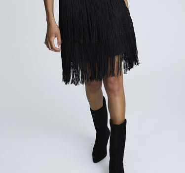 Falda para mujer fringe effect