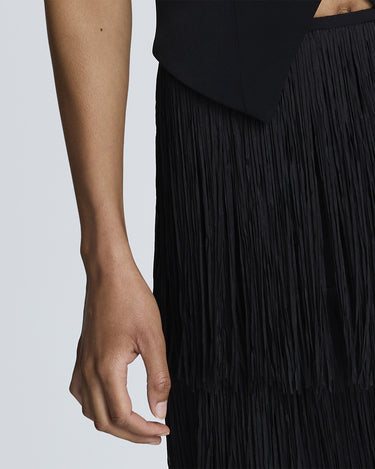 Falda para mujer fringe effect