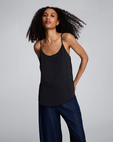 Blusa de tiras con escote redondo para mujer