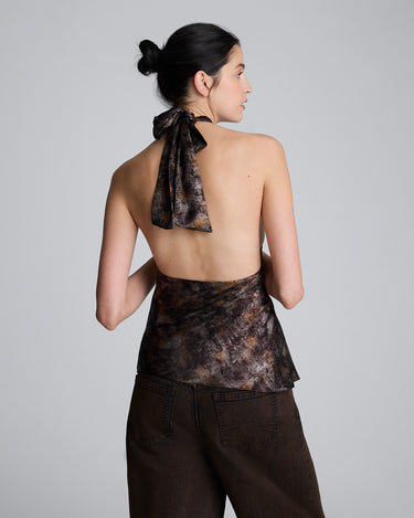 Blusa cruzada de tiras para mujer