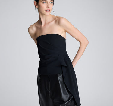 Bustier frontal drapeado para mujer
