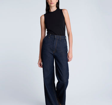 Camiseta sin mangas de cuello redondo para mujer