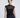 Solid mesh layered mock neck tank
