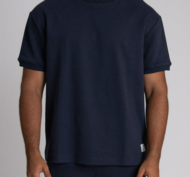 Camiseta fondo entero para hombre navy