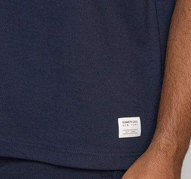 Camiseta fondo entero para hombre navy