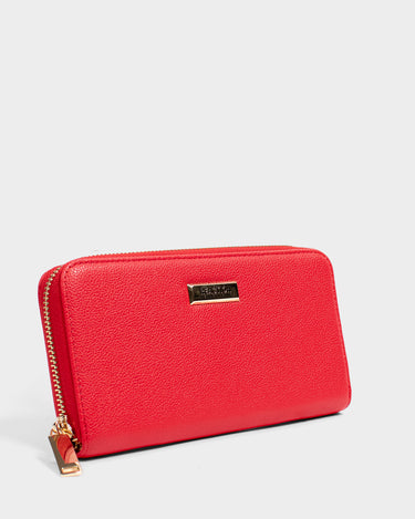 Billetera con cremallera para mujer