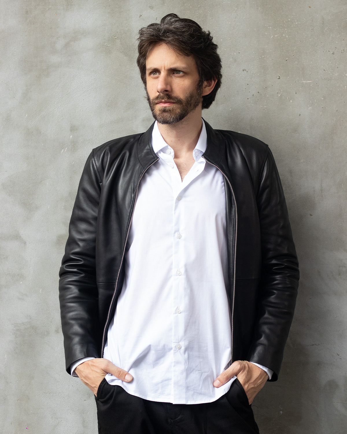 Chaqueta de cuero para hombre the heritage moto