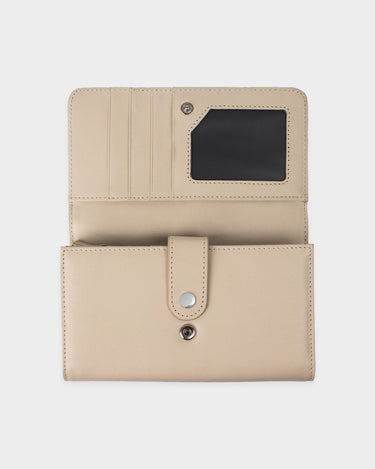 Billetera con bolsillo de cuero para mujer ember
