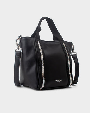 Cartera tipo satchel para mujer diamond bling