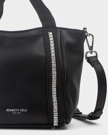 Cartera tipo satchel para mujer diamond bling
