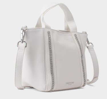 Cartera tipo satchel para mujer diamond bling