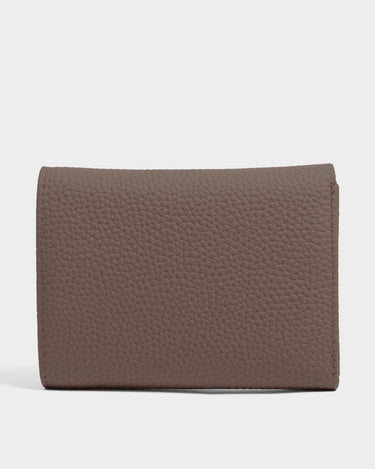 Billetera tríptica de cuero para mujer luxa