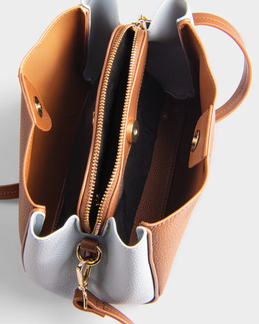 Cartera tipo satchel para mujer tailored couture