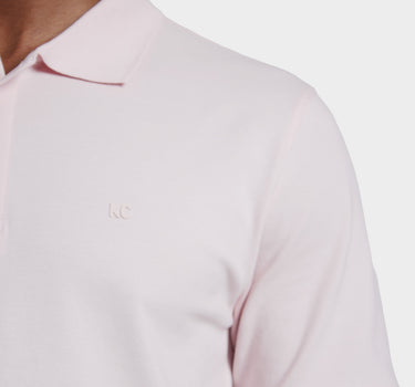 Polo fondo entero para hombre pink