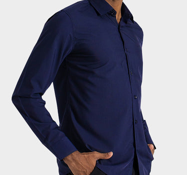 Camisa manga larga fondo entero para hombre