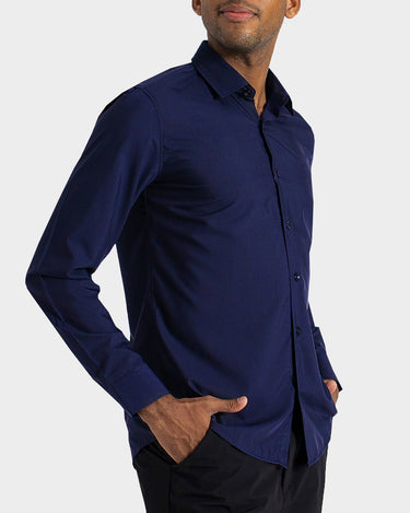 Camisa manga larga fondo entero para hombre