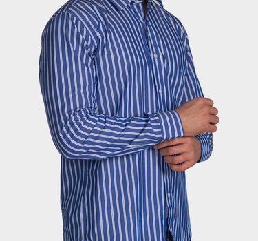 Camisa manga larga a rayas para hombre