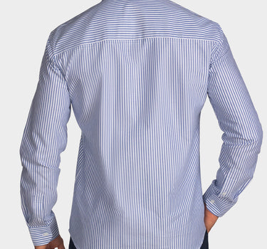 Camisa manga larga a rayas para hombre