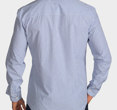 Camisa manga larga a cuadros para hombre