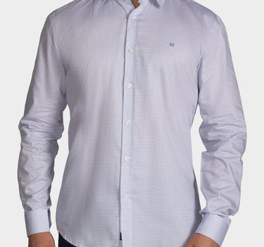 Camisa manga larga a cuadros para hombre