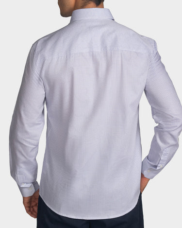Camisa manga larga a cuadros para hombre