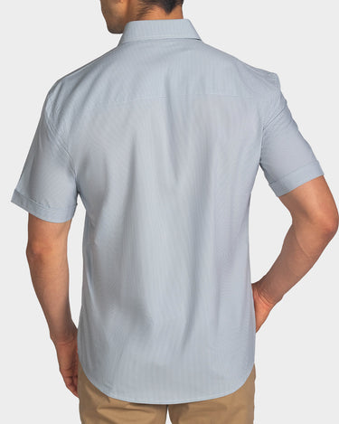 Camisa manga corta a cuadros para hombre