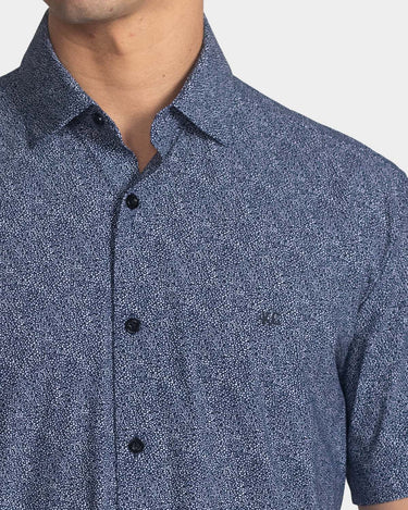 Camisa manga corta para hombre navy
