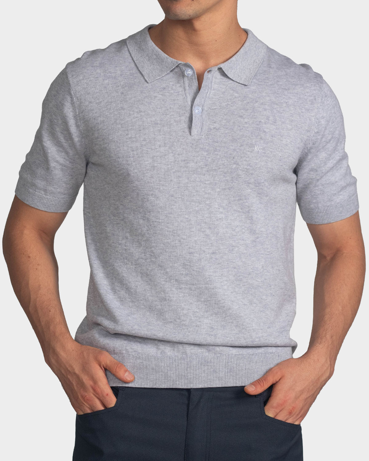 Polo fondo entero para hombre