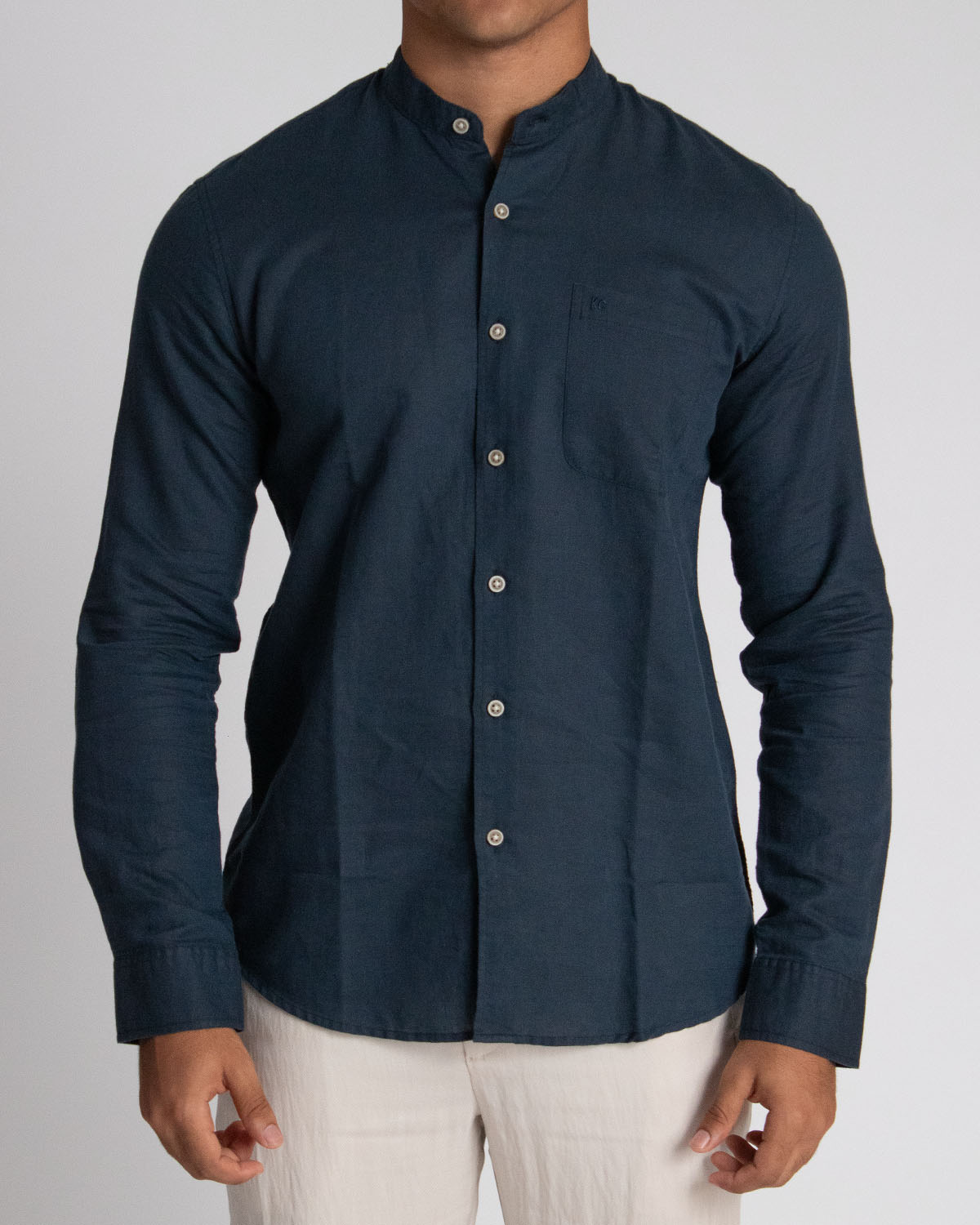Camisa casual manga larga para hombre