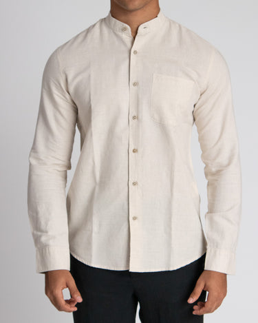 Camisa casual manga larga para hombre