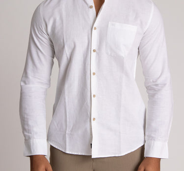 Camisa casual manga larga para hombre