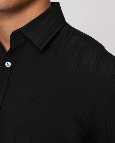Camisa casual manga larga para hombre