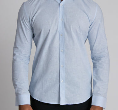 Camisa casual manga larga para hombre