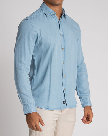 Camisa casual manga larga para hombre