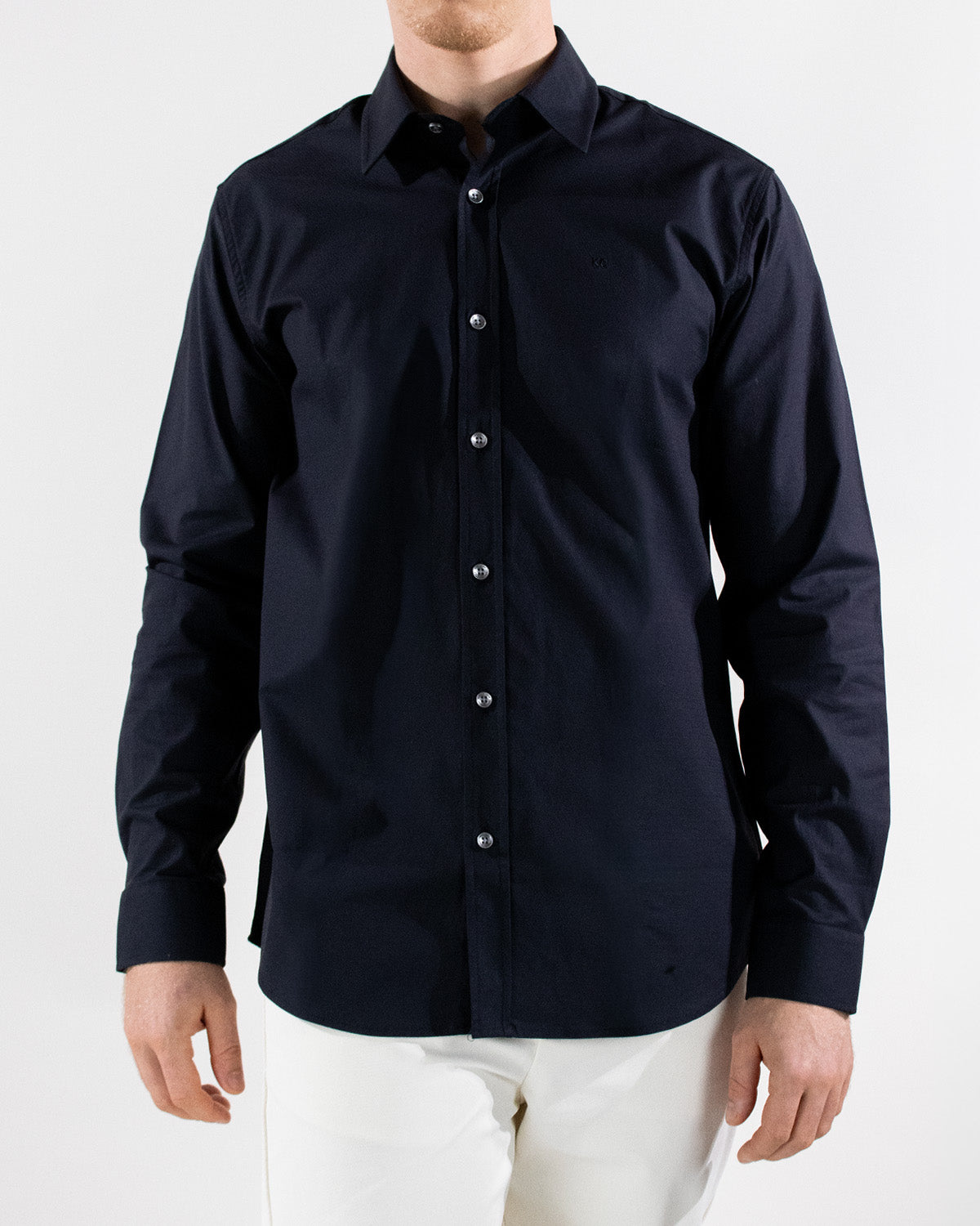 Camisa casual manga larga diseño clásico regular fit para hombre