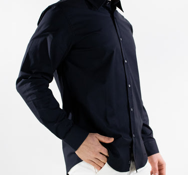 Camisa casual manga larga diseño clásico regular fit para hombre