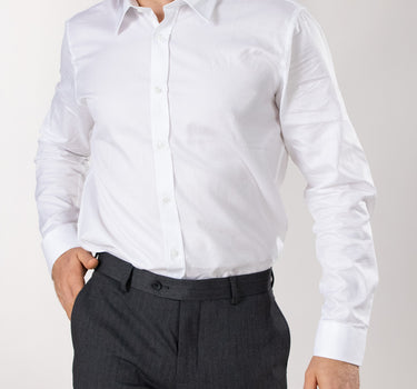 Camisa casual manga larga diseño clásico regular fit para hombre