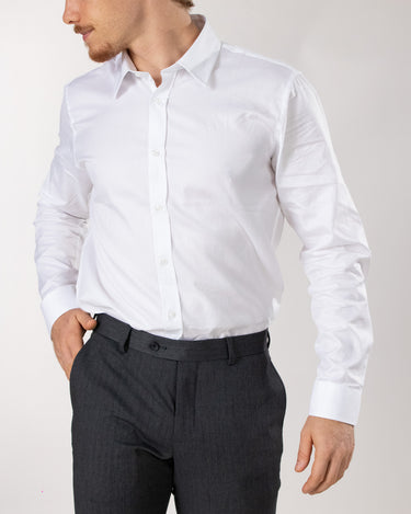 Camisa casual manga larga diseño clásico regular fit para hombre