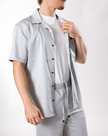Camisa manga corta con bolsillo regular fit para hombre