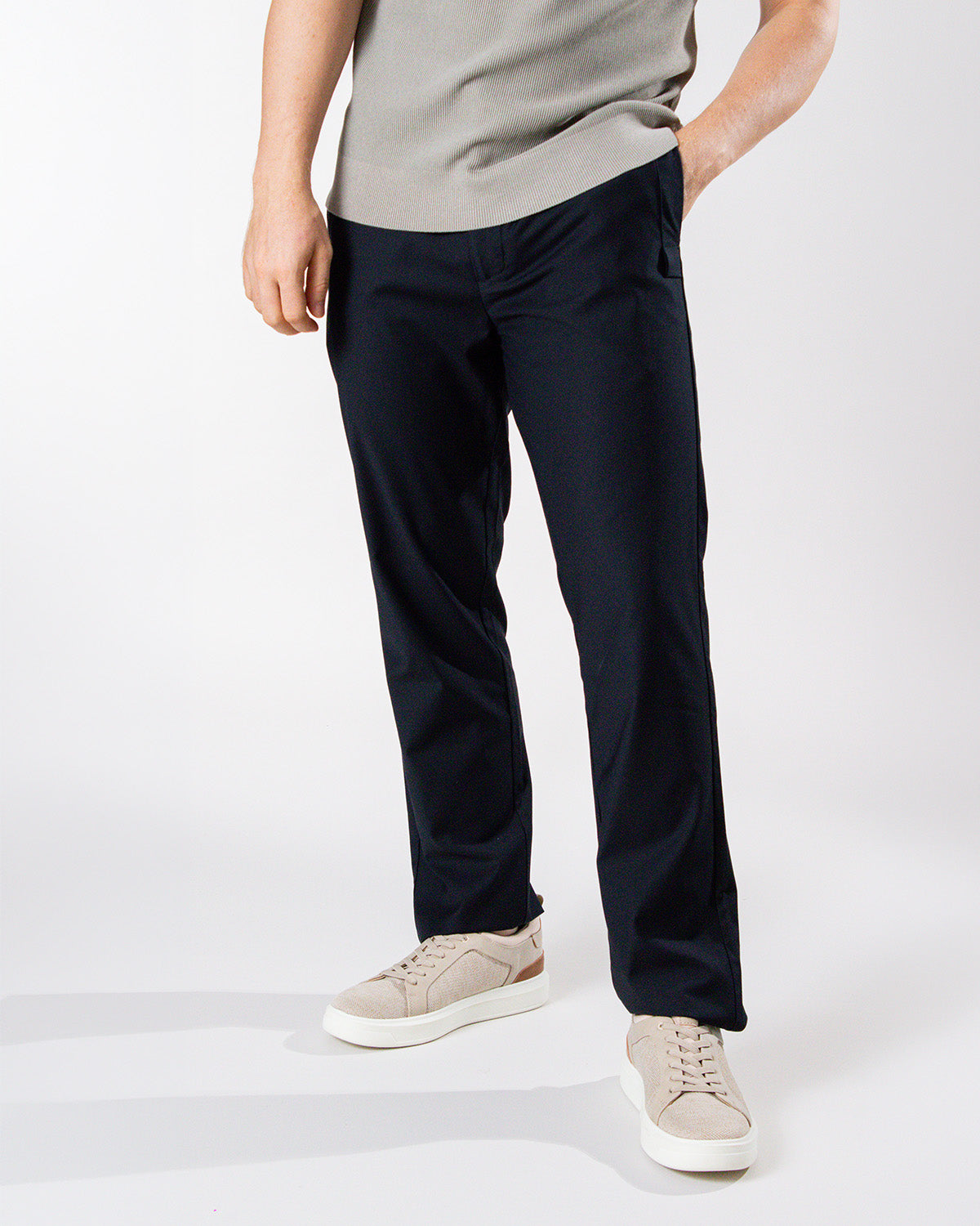Pantalón de vestir diseño clásico regular fit para hombre