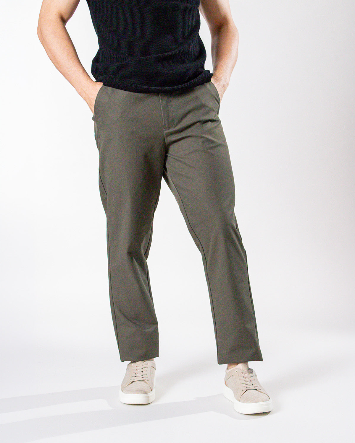 Pantalón casual diseño clásico regular fit para hombre