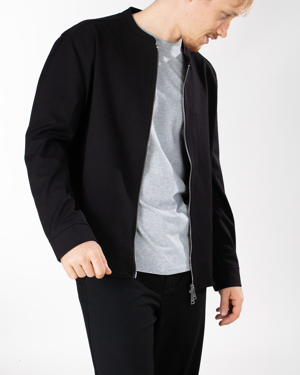 chaqueta diseño con cremallera regular fit para hombre