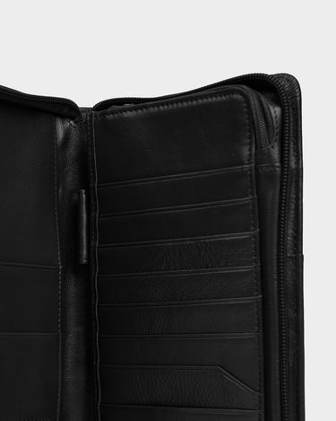 Porta pasaporte de cuero para hombre noman code