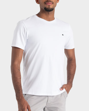 Camiseta fondo entero para hombre whithe
