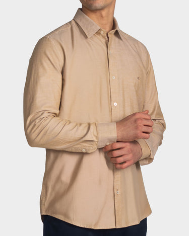 Camisa manga larga fondo entero para hombre
