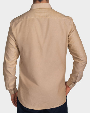 Camisa manga larga fondo entero para hombre