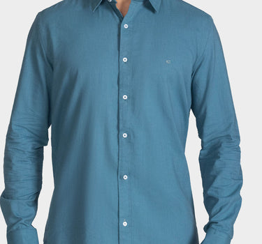 Camisa manga larga fondo entero para hombre
