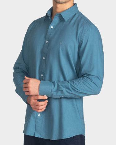 Camisa manga larga fondo entero para hombre