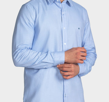 Camisa manga larga fondo entero para hombre